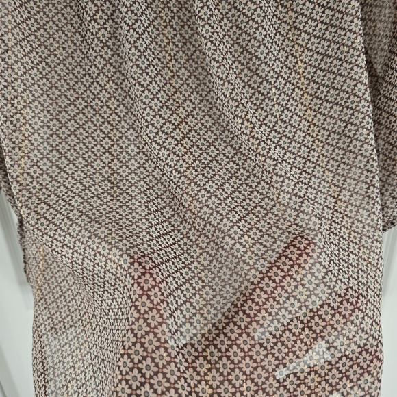 LC Lauren Conrad Women's Floral Pattern 3/4 Sleeve Round Neck Blouse size XS - Picture 8 of 12